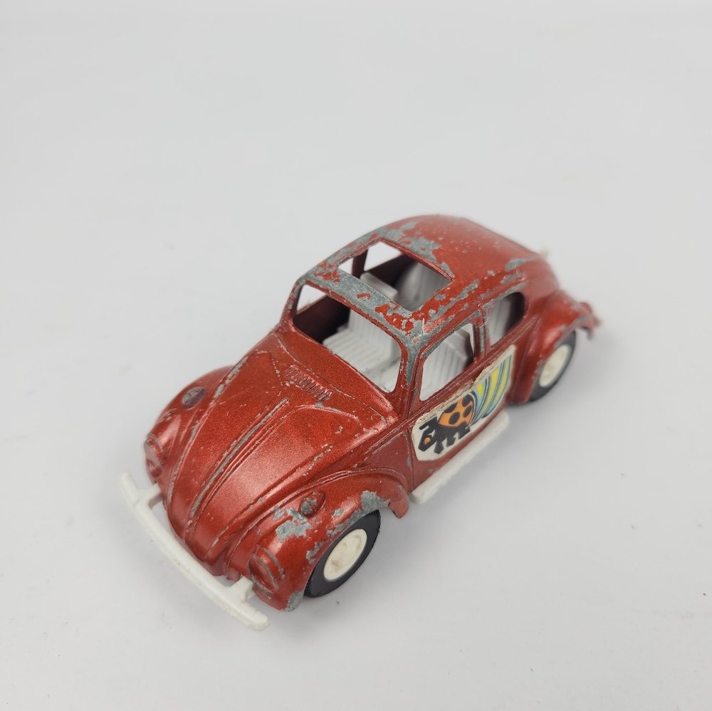 Vintage Tootsie Toy Volkswagen Beetle Bug Burnt Orange